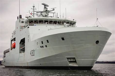 Canadian Navy takes delivery of HMCS Harry DeWolf new Arctic and Offshore Patrol Ship