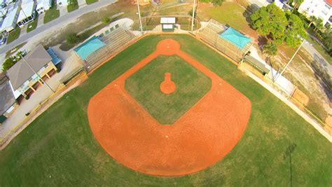 Baseball Field From Above Aerial Shot 1080p Stock Footage Video 7224088 - Shutterstock