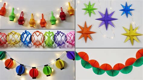 5 Easy Decoration Ideas For Diwali / Christmas | Diwali Decorations ...