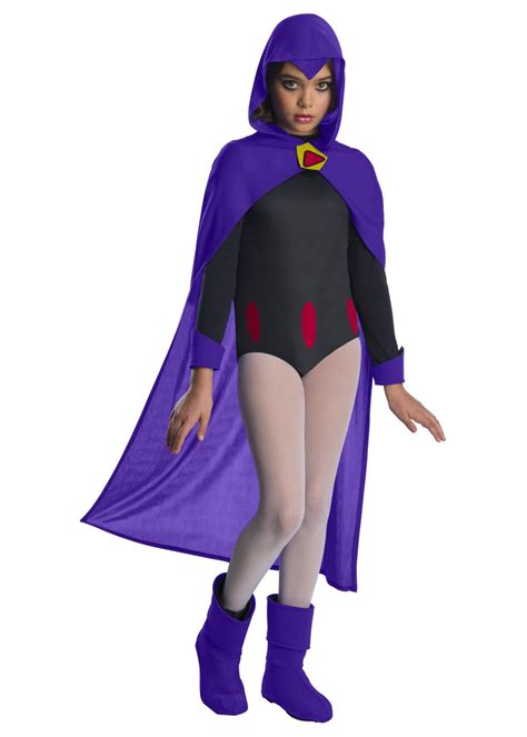 Teen Titan Girls Raven Costume - TV Show Costumes