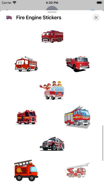 Fire Engine Stickers by Paul Scott