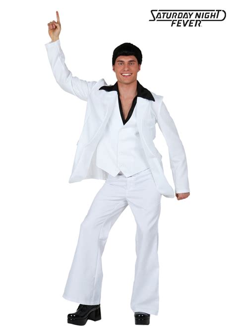 Men's Plus Size Deluxe Saturday Night Fever Costume | Exclusive