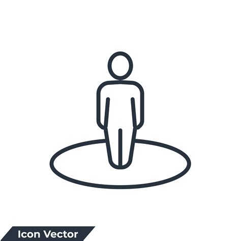 you are here icon logo vector illustration. Destination symbol template for graphic and web ...