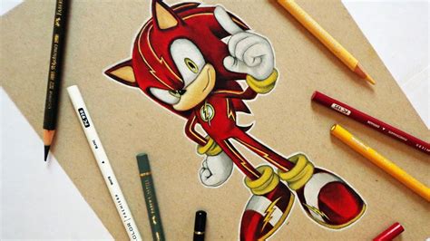 Speed Drawing: "Sonic-Flash" - YouTube