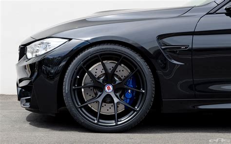 A Black Sapphire BMW M4 with a set of HRE P101 wheels in Matte Black by ...