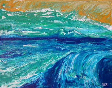 ocean movement Painting by Nancy Richardson | Saatchi Art