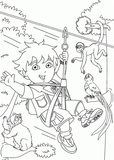 Go Diego Go Printable Coloring Pages - Coloring Home