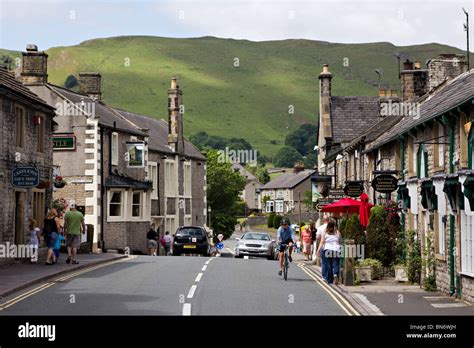 Castleton Derbyshire peak district national park small village england ...