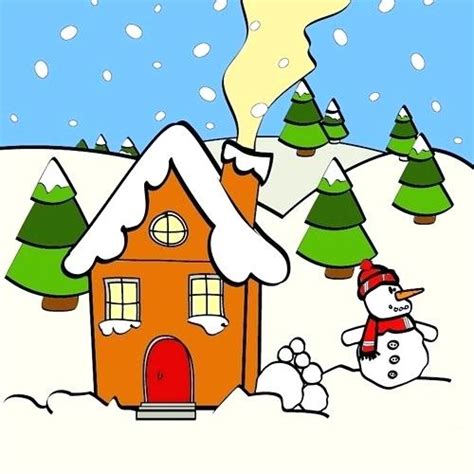 Christmas House Drawing | Free download on ClipArtMag