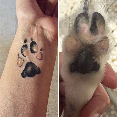 The Dog Paw Print Tattoos Are Now on Trend And They're Awesome - Women Daily Magazine