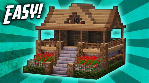 Minecraft: How To Build A Survival Starter House Tutorial (#7) | Racer.lt