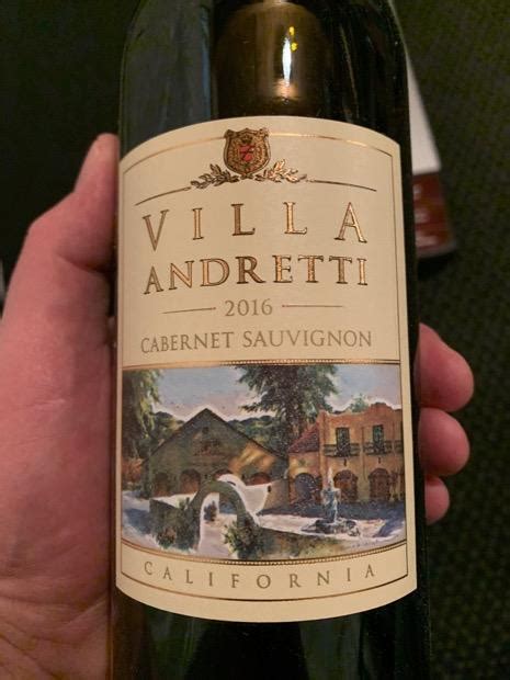 2016 Andretti Cabernet Sauvignon Villa Andretti California, USA, California - CellarTracker