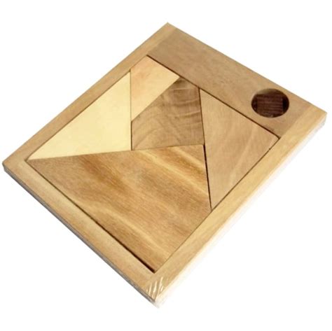 Black Square Puzzle, Wooden Square Puzzle, Tangram Puzzle, Wood Toy ...