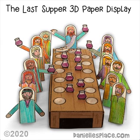 Template Printable Last Supper Craft