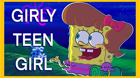 “I just moved here from… Farawayville!” | Girly Teen Girl SpongeBob speed draw - YouTube