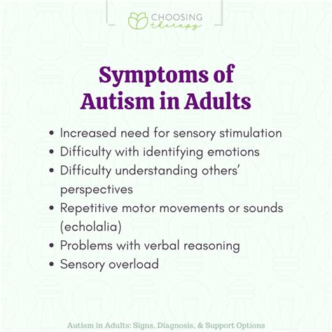 Signs & Symptoms of Autism in Adults