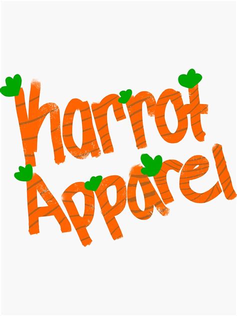 "Karrot Apparel logo" Sticker by KamronMurdock | Redbubble