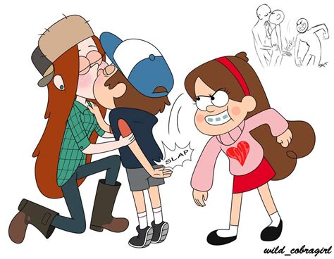 The kiss by wild-cobragirl.deviantart.com on @DeviantArt | Gravity falls fan art, Gravity falls ...