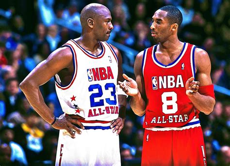 Michael Jordan Kobe Bryant All Star Game Great 8x10 Reprint | Etsy