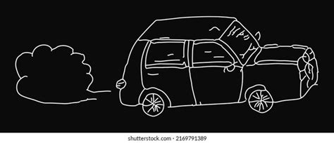 Revving Car Hand Drawn By Child Stock Vector (Royalty Free) 2169791389 ...