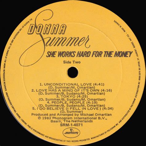 Donna Summer – She Works Hard For The Money – Vinyl Pursuit Inc