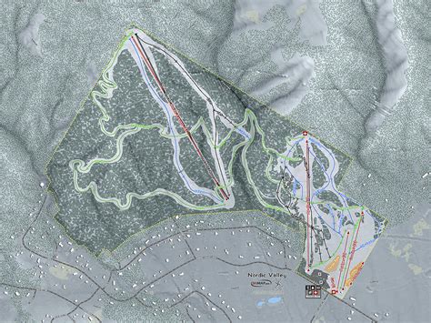 Nordic Valley Ski Resort Map Digital Art by Powder Addicts | Fine Art America