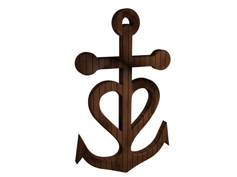 PNG PARK - High Res PNG Files: Christian Anchor Symbol 3D