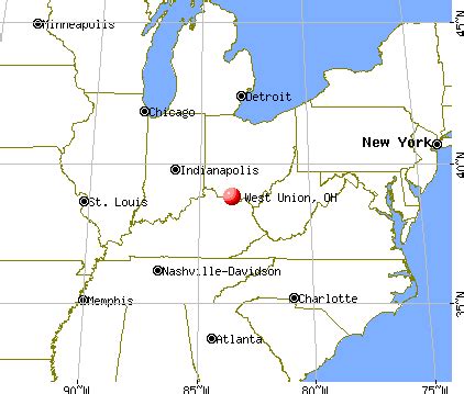 West Union Ohio Map | Zip Code Map