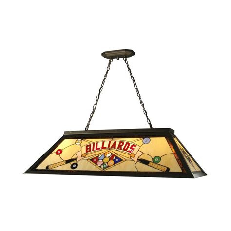 Dale Tiffany 4-Light Antique Bronze Hanging Billiard Pool Table Fixture ...