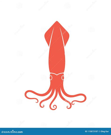 Squid Logo Design Vector Illustration | CartoonDealer.com #233291928