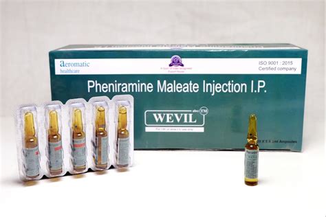 Aeromatic Healthcare Pheniramine Maleate Injection IP, Prescription, Treatment: Anti Allergy at ...