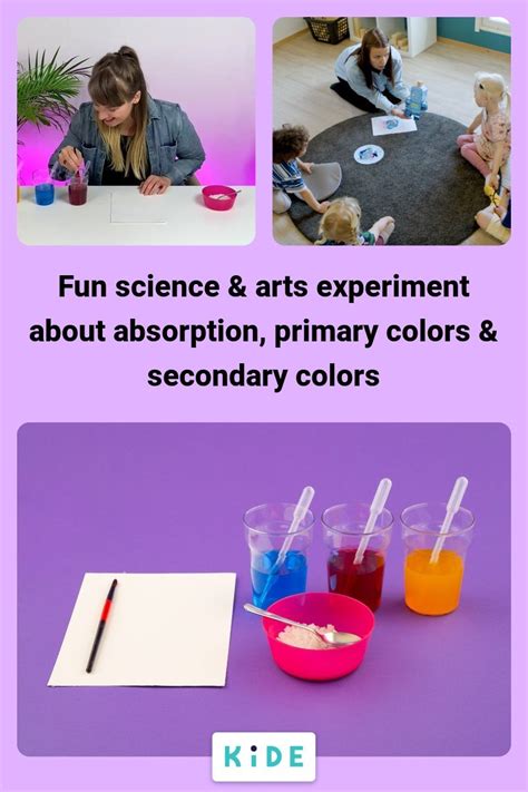 Fun science & arts experiment about absorption, primary colors & more