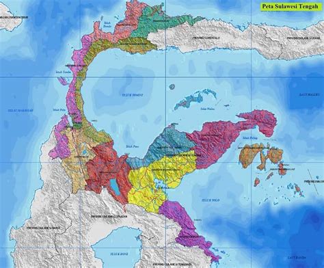 Peta Sulawesi Tengah Terbaru Gambar HD Lengkap dan Keterangannya