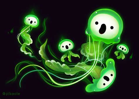 Ghost Jellyfish by pikaole on DeviantArt