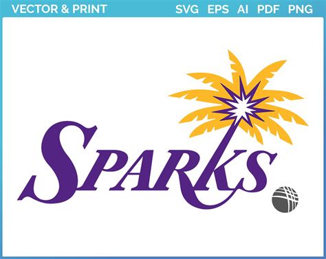 Los Angeles Sparks - Alternate Logo (2021) - Basketball Sports Vector SVG Logo in 5 formats ...