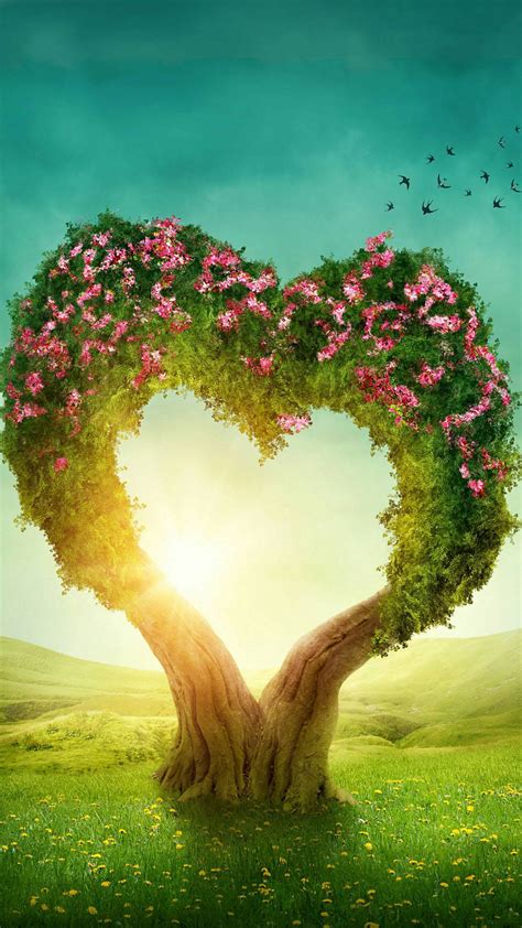 Heart Nature Wallpaper