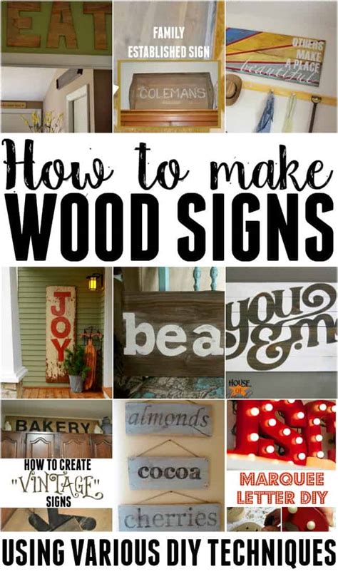 How to Make Wooden Signs! - Using Various Techniques