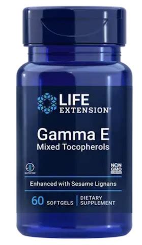 Gamma E Mixed Tocopherols with Sesame Lignans 60 Softgels