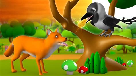 The Fox & Crow 3D Animated Hindi Stories for Kids Moral Stories लोमड़ी औ... | Stories for kids ...