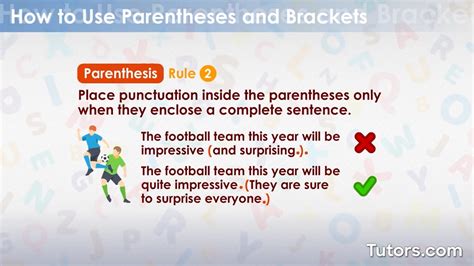 Parentheses vs. Brackets — Uses and Examples