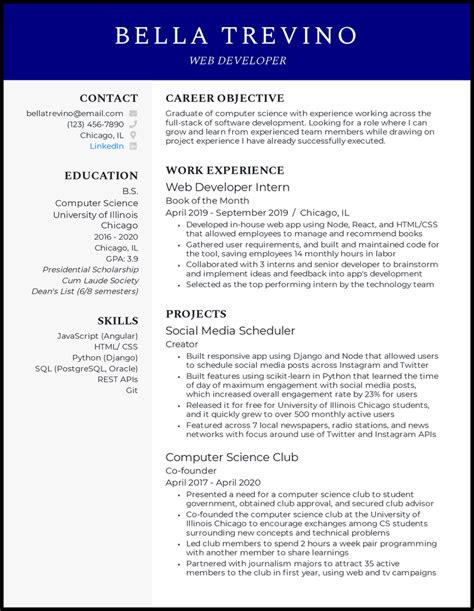 17 Computer Science (CS) Resume Examples [& Templates]