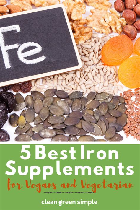 6 Best Vegan Iron Supplements for 2023 - Clean Green Simple