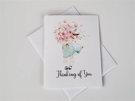 Thinking of You Cards, Friendship Cards, Watercolor Cards - Etsy