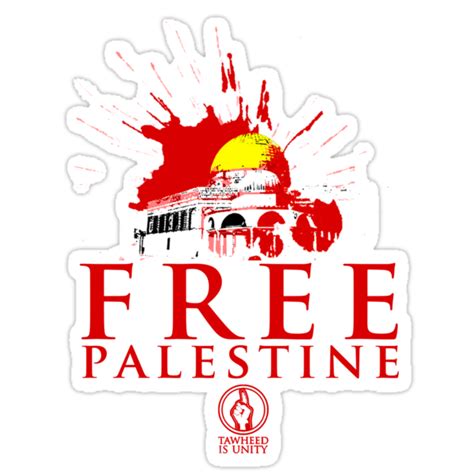 "Free Palestine" Stickers by TawheedIsUnity | Redbubble