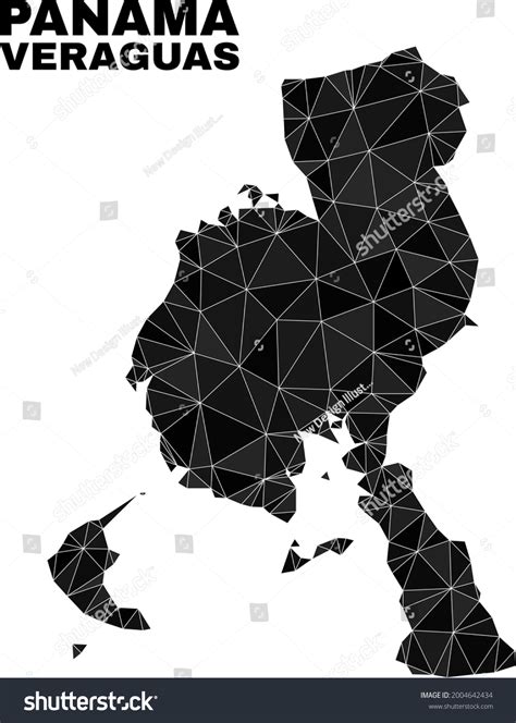 lowpoly Veraguas Province map. Polygonal - Royalty Free Stock Vector 2004642434 - Avopix.com