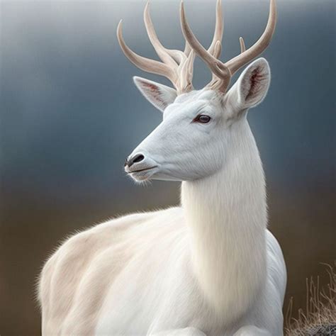 Albino Deer - Edwards Masterpiece’s - Digital Art & AI, Animals, Birds ...