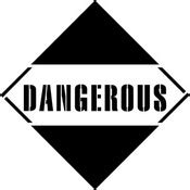 Dangerous Sign Stencil