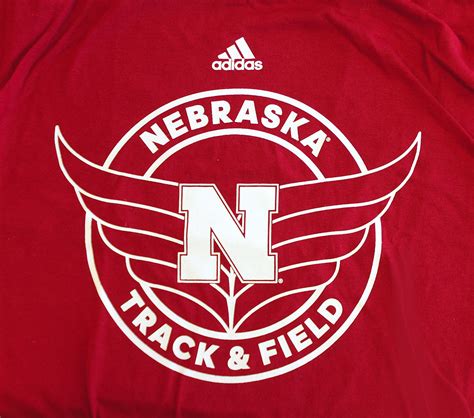 Adidas Nebraska Sports Track N Field Tee