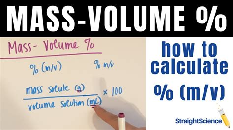 Percent By Mass/volume Sample Problem