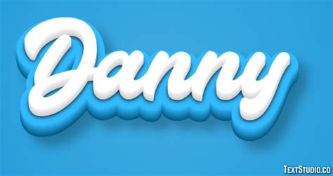 Danny Text Effect and Logo Design Name